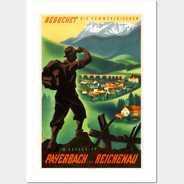 Payerbach Reichenau Austria Vintage Poster 1938 Wall Art by vintagetreasure